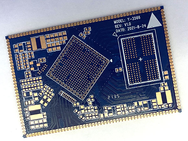 六層一階HDI半孔電路板